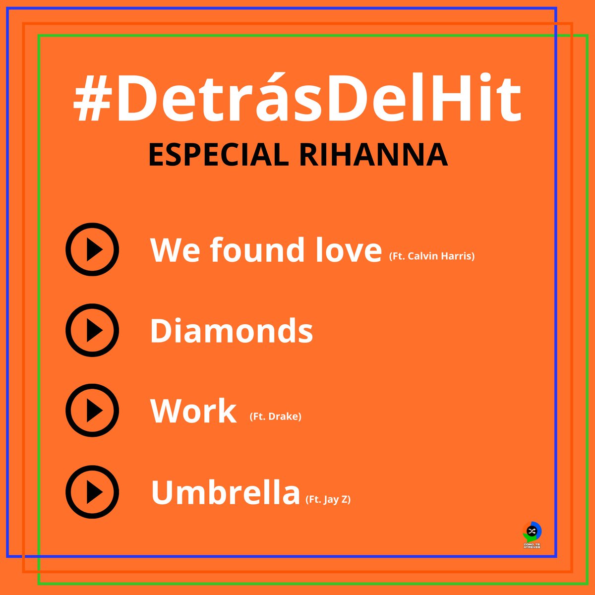 Nuestro penúltimo programa del año va musicalizado con un especial de canciones de Rihanna ¡No se lo pueden perder!