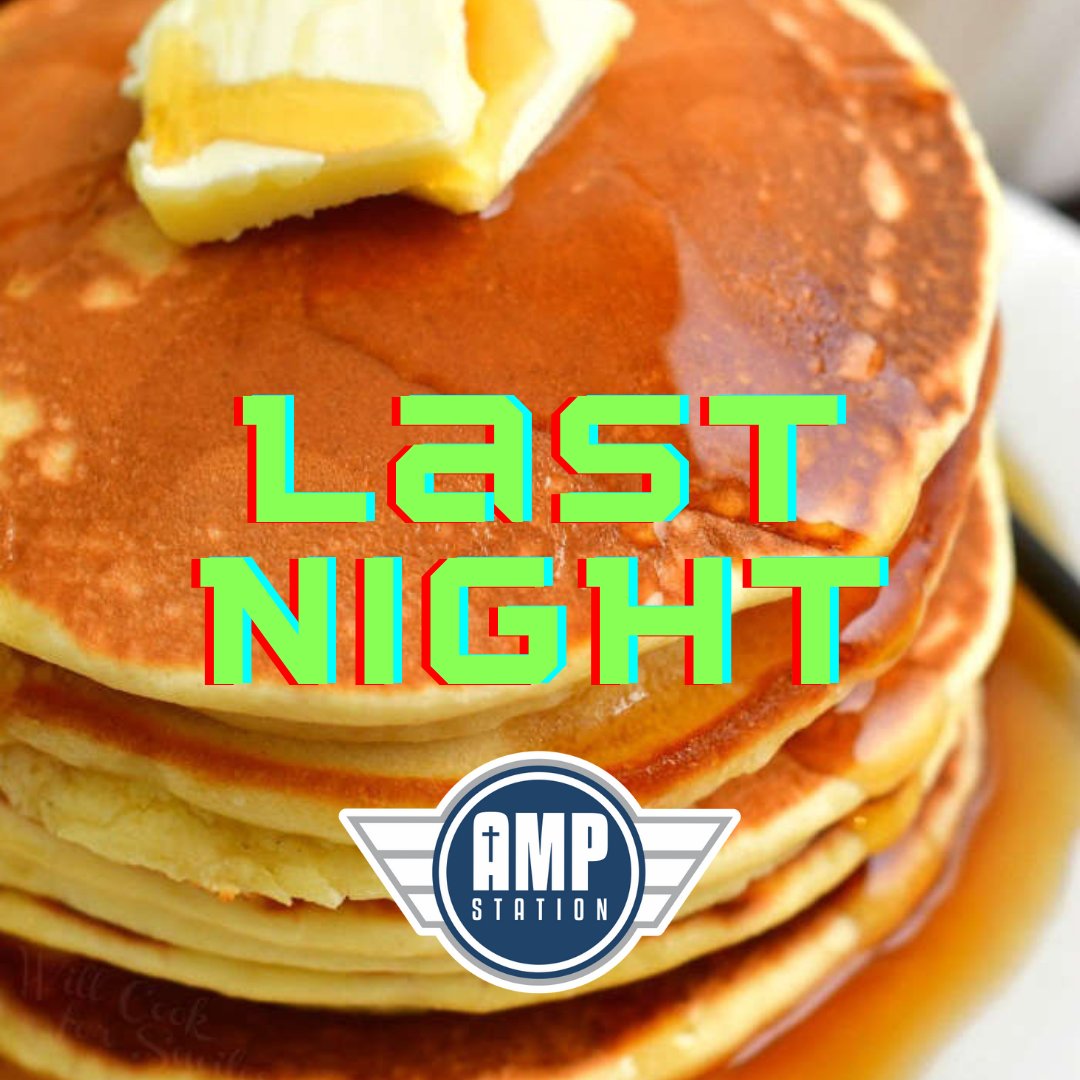 It’s our last night to serve pancakes at The AMP Station. Join us tonight from 9pm until they run out!!! #ampyoself  #pancakefeast