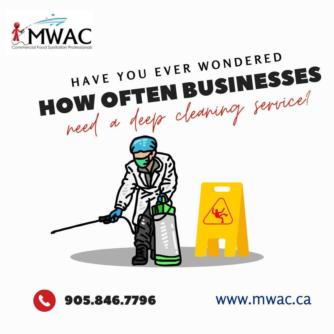 Have you ever wondered how often businesses need a deep cleaning service? To keep up with the heightened sanitation standards as a result of COVID and other air-bourne illnesses, your business should take advantage of deep cleaning.