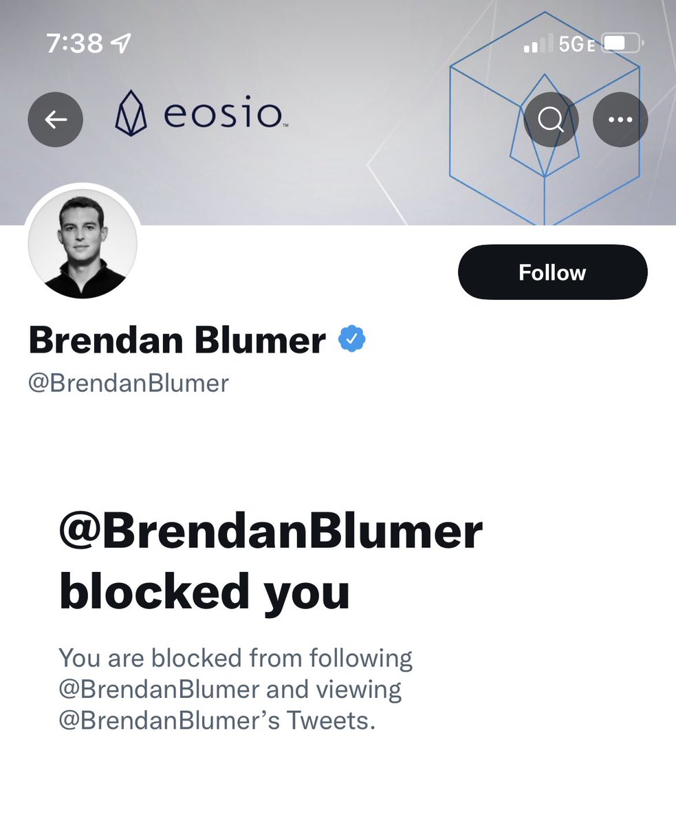 Who else has joined the elite ranks of blocked by Brendan!  I can’t be alone in this crowd, surely I’m not only one that has touched a nerve.