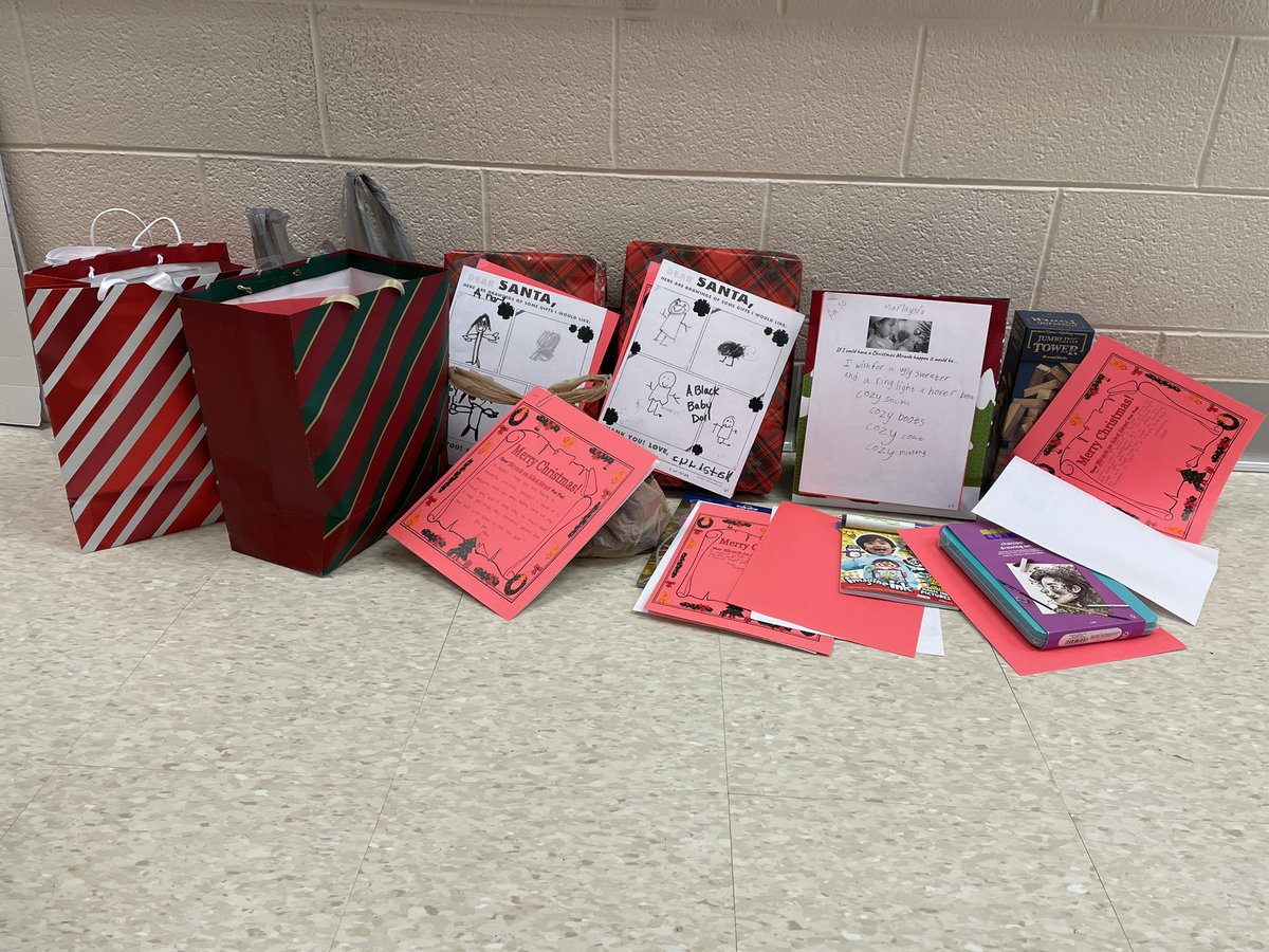 Just some of the gifts NHS students donated in partnership with <a href="/IKE_NHS/">Ike NHS</a> and <a href="/IkeStudentUnion/">Ike Student Union</a> for the Miracle on 53rd Street Project. A very rewarding experience for <a href="/SDNBSchools/">SDNB Schools</a> students to give back to our community.