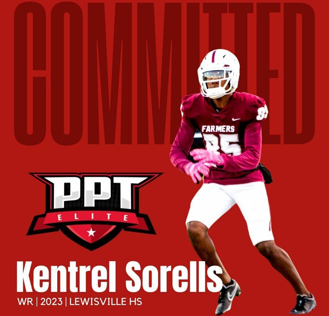 PptElite's tweet photo. PPT Elite Head Coach Jordan Pugh on Kentrel Sorells (@kentrel_sorells)

"Kentrel can really stretch the field. Great intangibles. Attacks the football. He's going to be a force for us this season. He's developing into a threat &amp; a player other teams have to game plan." https://t.co/gtCozK8lzt