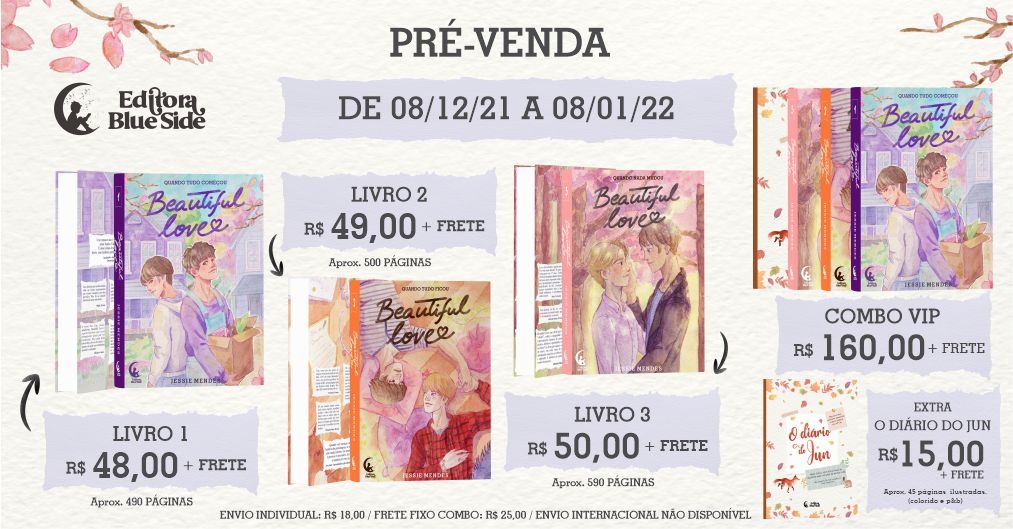#BL| Pré-Venda, Disponível em nosso site!
O Box vem com os 3 volumes + Diário do Jun.
O Diário também estará disponível de forma individual assim como os volumes 1, 2 e 3 de BL 

editorablueside.com.br/produtos/
