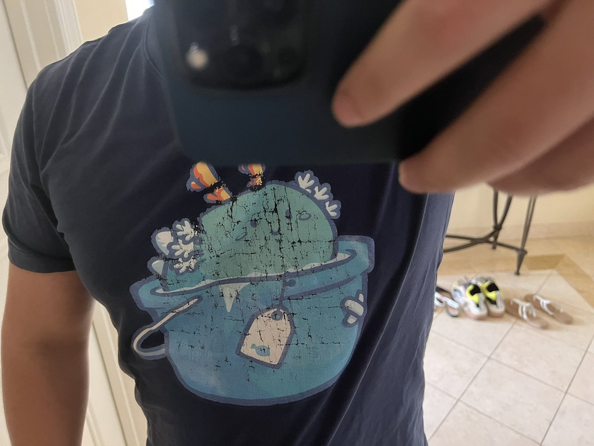 Jihoz_Axie's tweet photo. This shirt has been through it all— good times bad times and I’ll keep wearing it https://t.co/BcxPgVMI0f