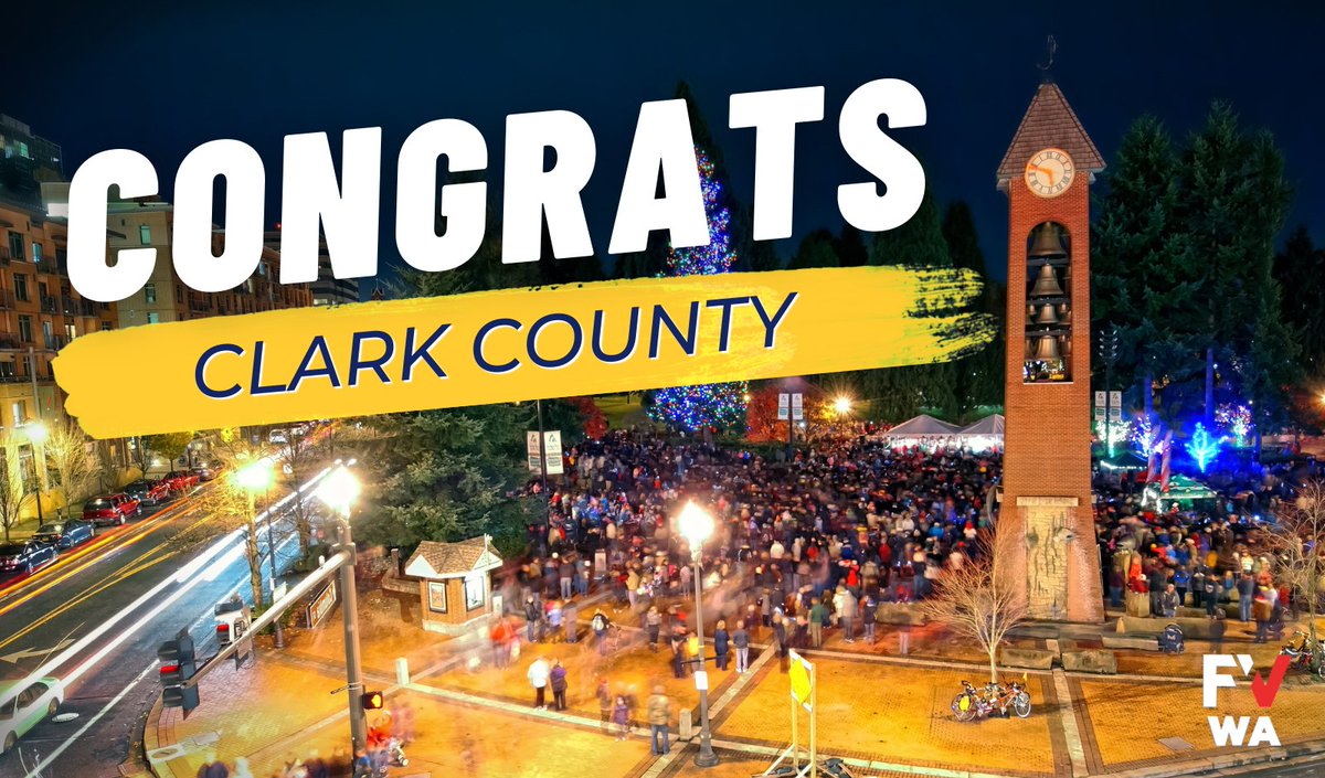 FairVoteWA's tweet photo. BREAKING NEWS!!!

The Clark County Charter Review Commission just voted 11 to 4 to put #RankedChoiceVoting on the 2022 ballot!!!

This is all thanks to a groundswell of support from local advocates. Congrats to everyone in Clark County who made this happen! https://t.co/voka27IjoU