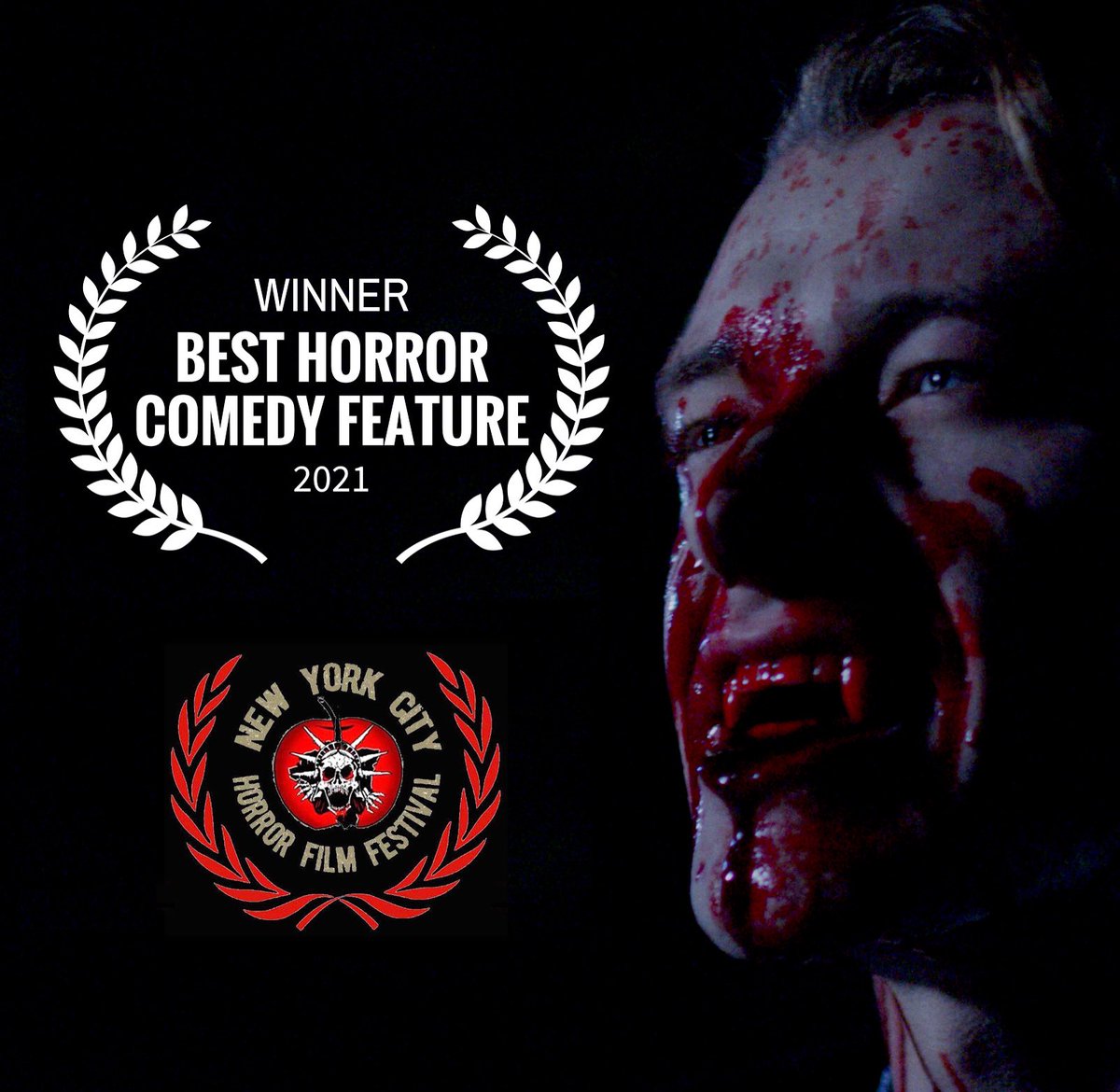 26thAveFilms's tweet photo. Red Snow wins BEST HORROR COMEDY FEATURE at @NYCHorrorFest! Thank you to #NYCHFF and all you fangtastic horror fans! https://t.co/9RWa1cxNRv