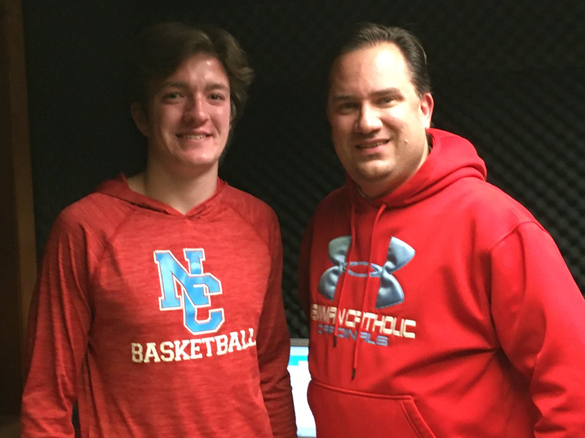 Thanks to our “PGA Big High School Sports Show” guests Newman Catholic junior <a href="/IsaacSeidel23/">Isaac Seidel</a> and Wausau East girls basketball coach Jeff Waldvogel for joining us tonight.  You can hear the show at wxcofm.com/big-high-schoo… #wisbb #wisgb