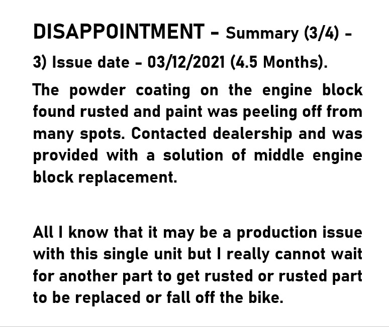pkcheema_91's tweet photo. @BigWingIndia @Honda @innovativehonda @honda2wheelerin 
#Honda #highnesscb350 #Disappointed #bigwingindia #bigwing #cb350 #consumer #consumerprotection #bike #bikes #motorcycle #bhp #India https://t.co/o3qtO0RrYl
