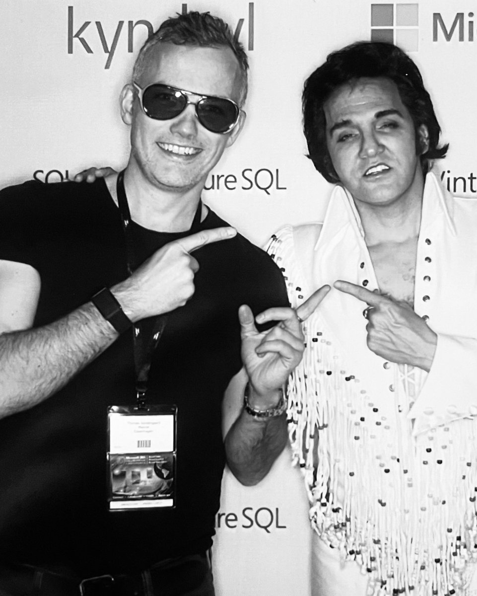 sondergaard's tweet photo. Met my mother’s idol today. #M365Conf #Elvis https://t.co/qPix5OcXqO