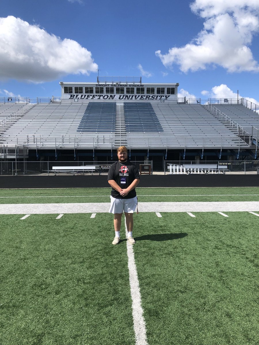 camarm915's tweet photo. Exited to receive a roster spot at @BlufftonFB Thank you @Recruit25_hill @EthanBWilliams @CoachKrepps and rest of staff! https://t.co/VhD3gbKqMc