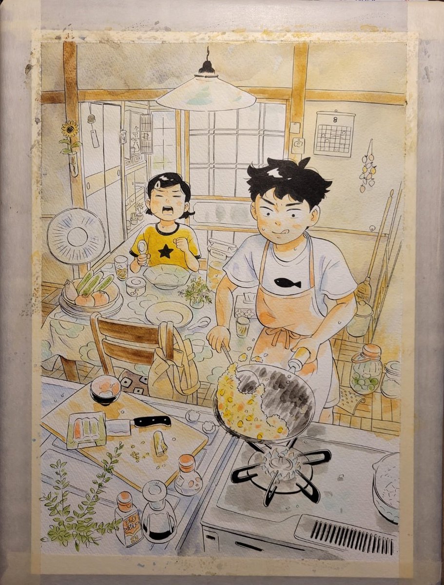 「ひらやすみ2集いよいよ明日発売!
カバー絵のプロセスを公開～
いつもこんな感じで」|真造圭伍　最新ひらやすみ5集3月30日頃発売！のイラスト
