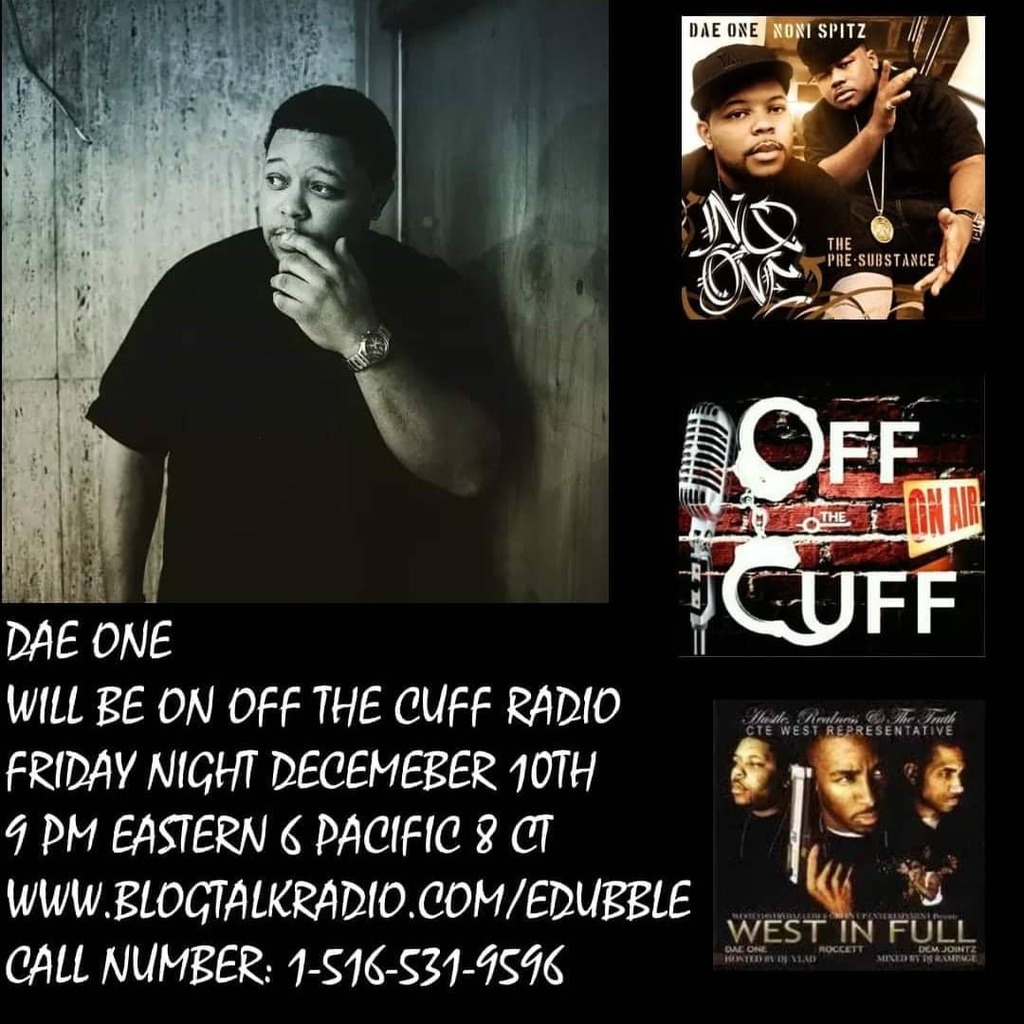 DAEONE's tweet photo. Tune in to @offthecuffradio I will be on this Friday 💯💯💯
Special thanks and Much love to my bro’s
@kingeric_productions @tmaxinva
@pretty_rickyfontaine 💯💯💯
#offthecuffradio #hiphop #2021 #dope #westcoast
#XCVIrecordings #interview #daeone #live… https://t.co/Ff62C6JsgC https://t.co/wuu4eUmmyA