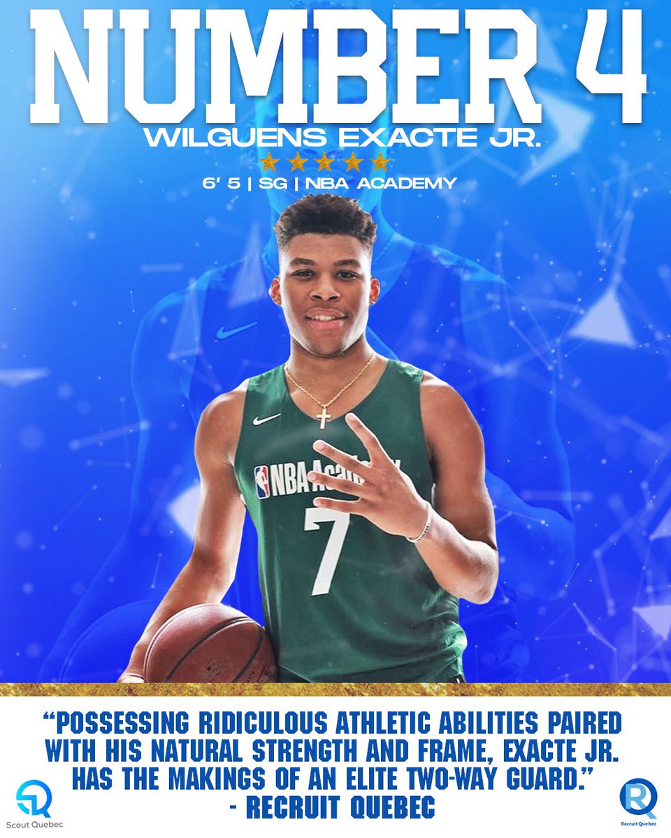 recruitquebec's tweet photo. @wexactejr Wilguens Exacte Jr.’s game is raw strength personified. His chiseled frame and outlandish athleticism make him a terror attacking the basket at the half court or in transition. When playing to his strengths, there are times where he seems near unstoppable. https://t.co/ugwBKxhWgV