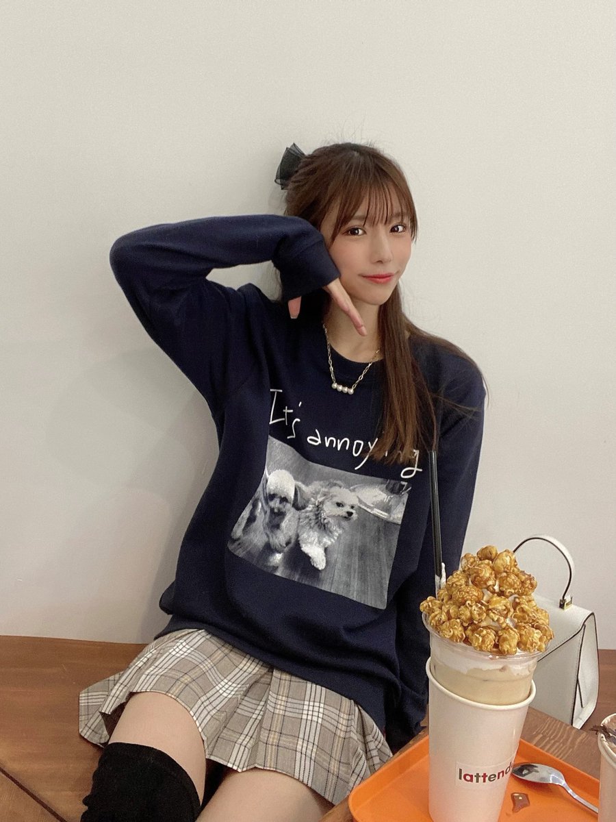 natsumotoasami's tweet photo. 犬嫌いの犬がうざそうな顔してるトレーナー。はつばいちゅ！
https://t.co/dUIrmYjf2P https://t.co/S356mkRrI2
