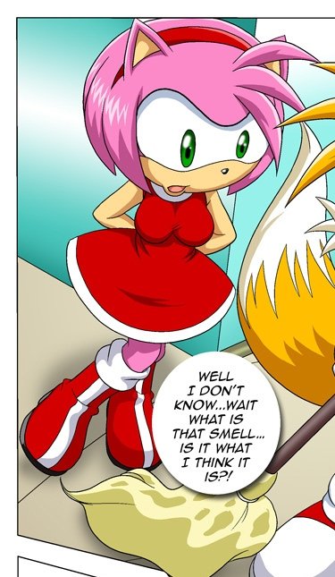MobiusOut's tweet photo. What is that smell Amy? #Mobius #MobiusUnleashed #AmyRose #amyrosehentai #outofcontext https://t.co/9AGsrxXbcg