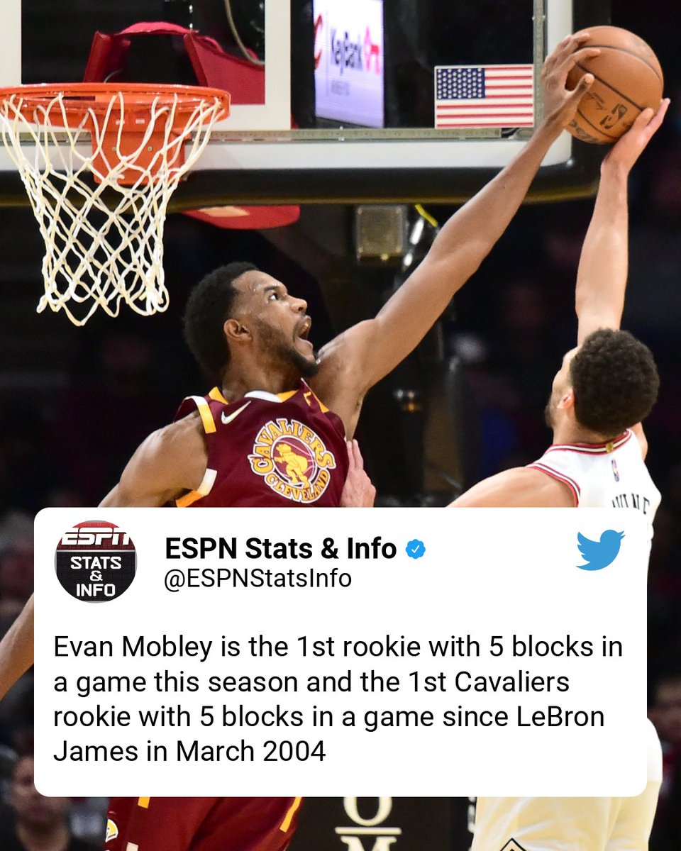 ESPNNBA's tweet photo. Evan Mobley was a one-man block party against Chicago 🚫🔥 https://t.co/1ajtJueJ4y