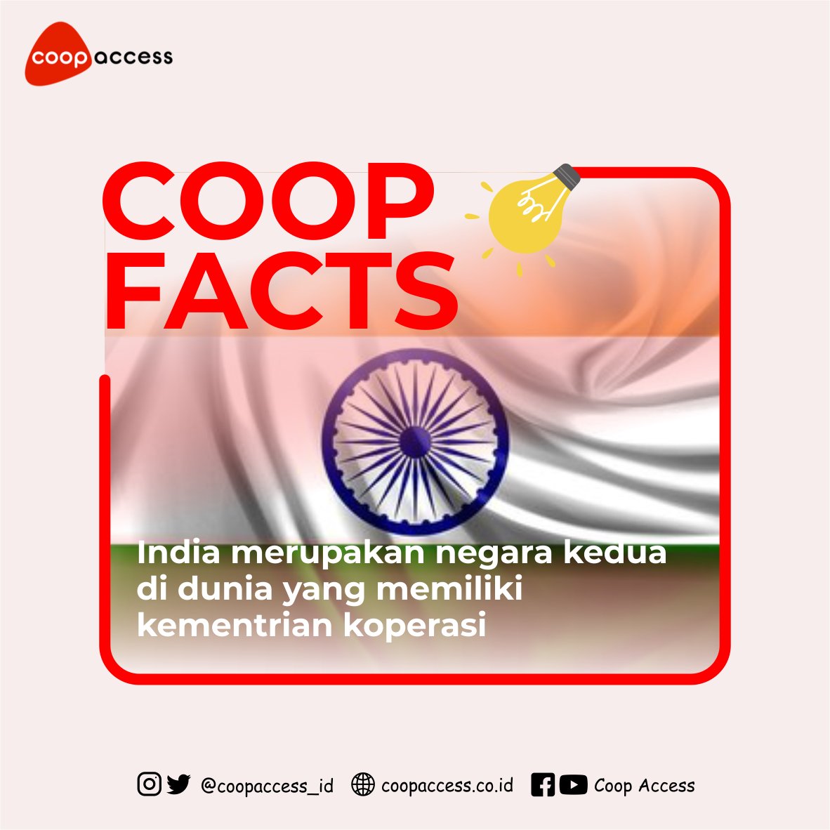 coopaccess_id's tweet photo. #SobatKoperasi taukah kamu ? India mengumumkan pembentukan Kementerian Koperasi mereka di bulan July 2021. (A Theard) https://t.co/qlDay91ATF