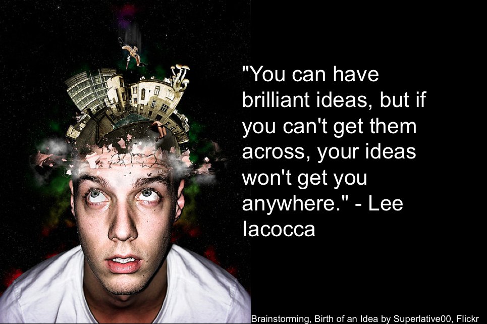 geriwithetc's tweet photo. #TGIF You can have brilliant ideas, but if you can't get them across, your ideas won't get you anywhere. Lee #Iacocca #quote https://t.co/2qb26CtBZU