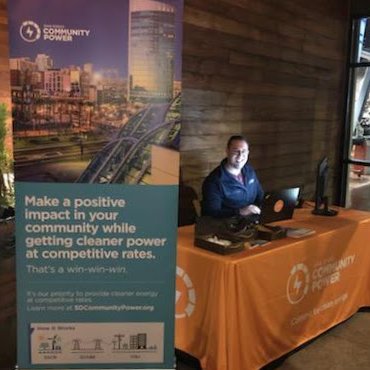 SDCommunityPwr's tweet photo. 'Tis the season to celebrate friends! Like @BizforgoodSD &amp; @SupNoraVargas🎀
If you're at tonight's Business for Good celebration at @AleSmithBrewing come see @sdleefriedman and he'll show you how affordable &amp; easy it is to #optup to #Power100, our 100% renewable energy service! https://t.co/tITi0SyWzB