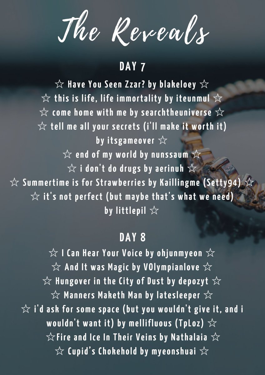 tiny__sparks's tweet photo. Finally, the moment you've been waiting for... 

The Reveals! 

Thank you for all the writers who celebrated rare pair round with us! We had a blast in this round as well ☺💜 https://t.co/w0MWDwueoQ