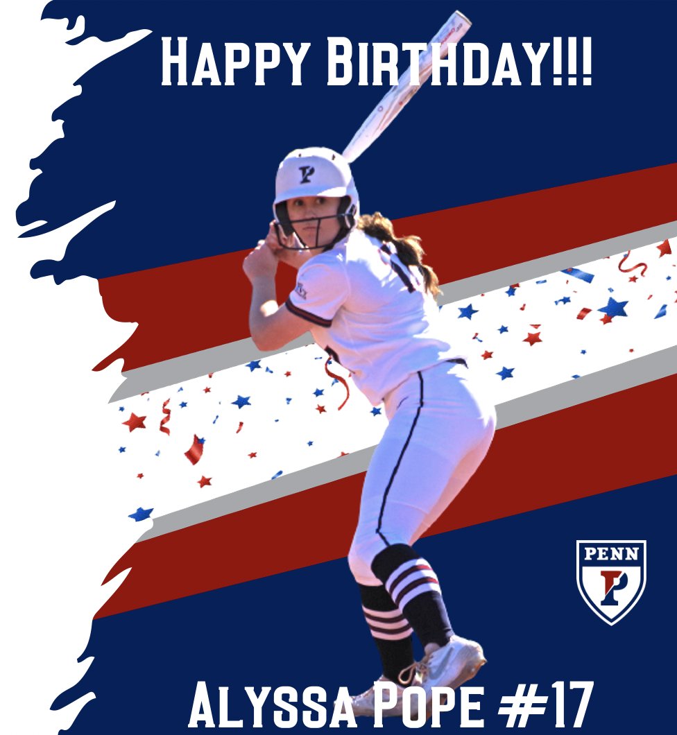Penn_Softball's tweet photo. Another big birthday shout out to junior outfielder, Alyssa Pope #17!!! 🥳🎉🧁🎊. Please join us in wishing her a very special Happy Birthday!
#itsyourbirthday #decemberbirthday #pennsoftball #ivyleague #softball #goquakers #fightonpenn #upsb #quakeshow https://t.co/Ezo8odddmi