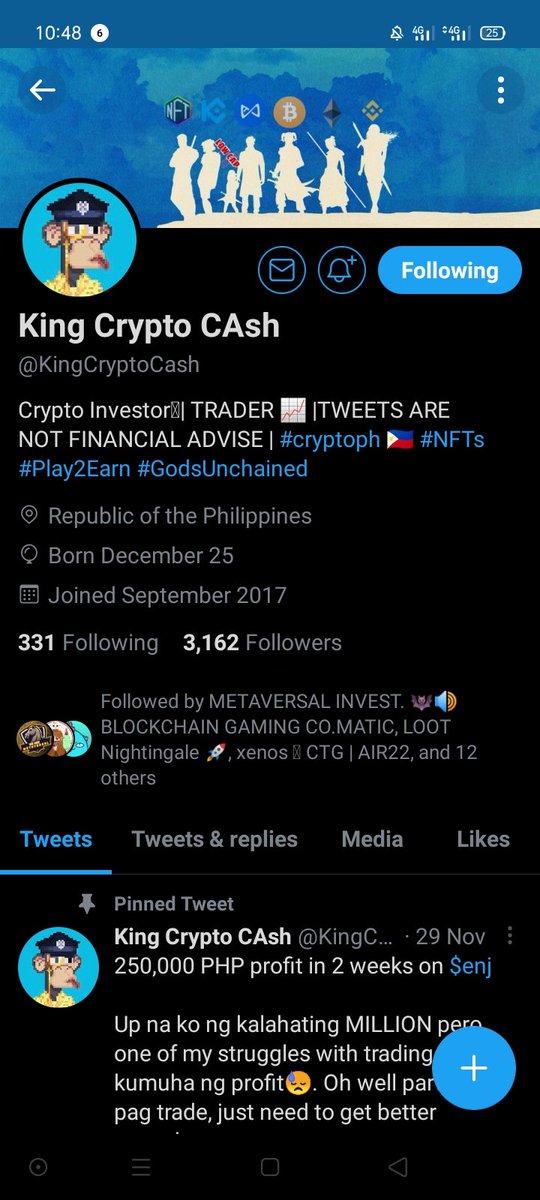 noterikaqt's tweet photo. @KingCryptoCash THANKYOUU FOR THIS AWESOME OPPORTUNITY,LUCKY COME TO ME ✨🥳 @cheer_christine @Kikyam_K11 
YOU SHOULD FOLLOW THE KING 
@cagyjan1 🙌✨ https://t.co/1nOtZLIS99