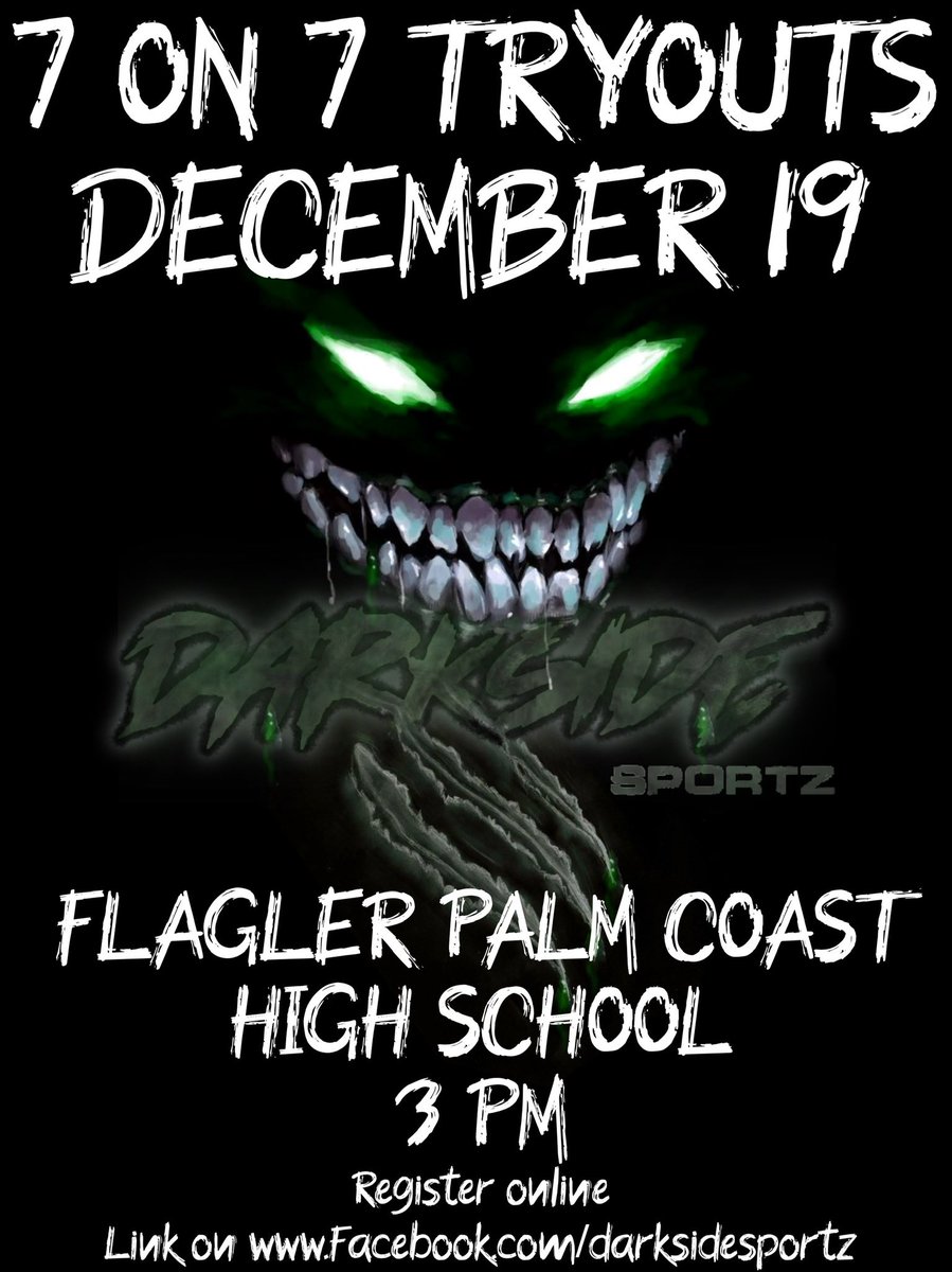 Calling FLAGLER and VOLUSIA County FOOTBALL PLAYERS!! Ages 14-17  7 on 7 travel team. Sign up for tryouts here ➡️ forms.gle/EghrYNasguyWnH…