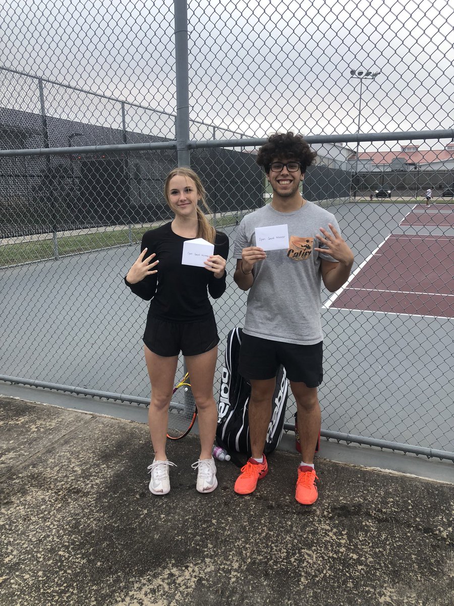 Congrats to Addison and Diego for being our off season open court winners! Over the past few weeks they have proven their consistency, hard work, and determination for continued growth. We are so proud of all athletes who have been training during off-season. 🎾🐮 #WeAreGR