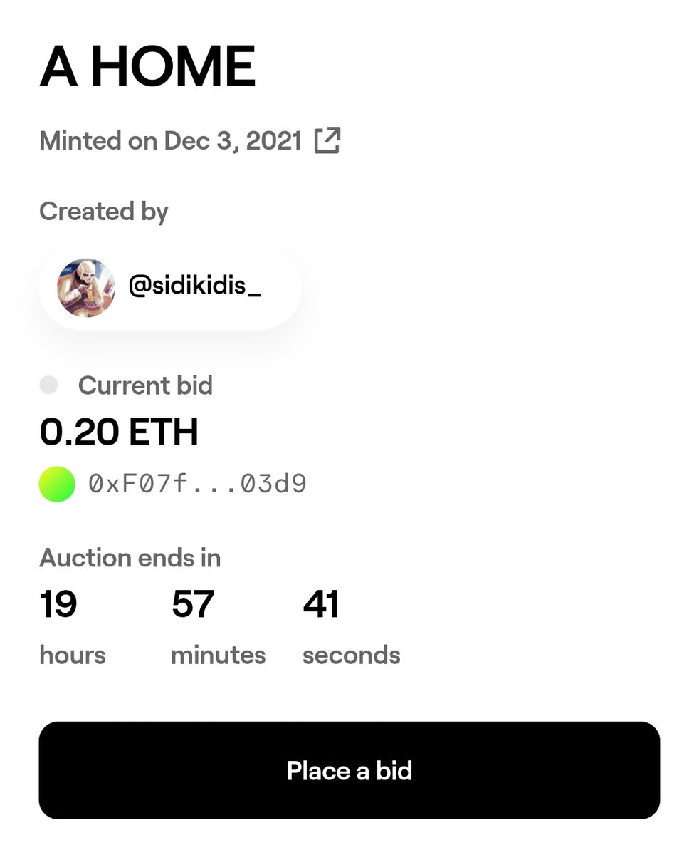 sidikidis's tweet photo. GM. The bid is less than 20 hours remaining 🙏
https://t.co/dsvqScrhC2 https://t.co/icYzU8reID