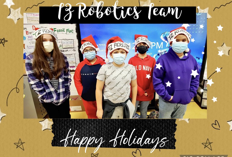 Happy holidays from our TZ Robotics Team. <a href="/tzhawks/">Thigpen-Zavala Elementary</a> <a href="/DrGonzalez8/">J.A. Gonzalez</a> <a href="/McAllenISD/">McAllen ISD</a> <a href="/MISD_Parents1/">McAllen HS Vertical Team (McHi & Milam)</a>