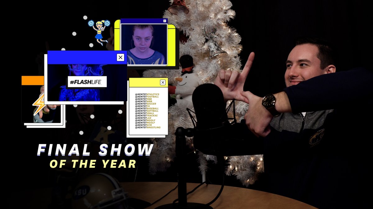 KentStAthletics's tweet photo. Make sure you check out our final #FlashLIFE⚡ Show of the year!

This episode features @CoachSendy's 200th win; both basketball teams' recent and upcoming games; and @KentStFootball 's trip to the Famous Idaho Potato Bowl.

🔗https://t.co/TAvJpWqCXB

#GoFlashes⚡| #GFTV⚡ https://t.co/ZJLGyydGkK