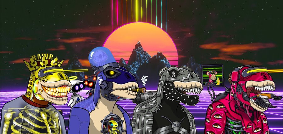metasaurs's tweet photo. 🎨It's time for the #Metasaurs Punks Art Contest!

Create your Metasaurs Punks Fan Art, 96 hours!

🏆Winner (chosen by community) wins a Metasaur from the Vault!!🏆

5 runners up win .1 ETH Each!
1⃣Follow 
2⃣Like
3⃣Post your #MetasaursPunks Art in thread
4⃣https://t.co/nnNQBFAlUl https://t.co/NsR3mB9JFv