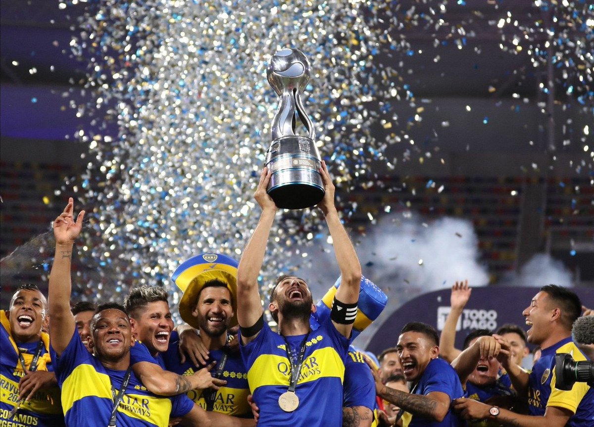 PlanetaBoca's tweet photo. 🏆 ¡Somos campeones! ¡Festeje capitán! https://t.co/46KJYfkPzq