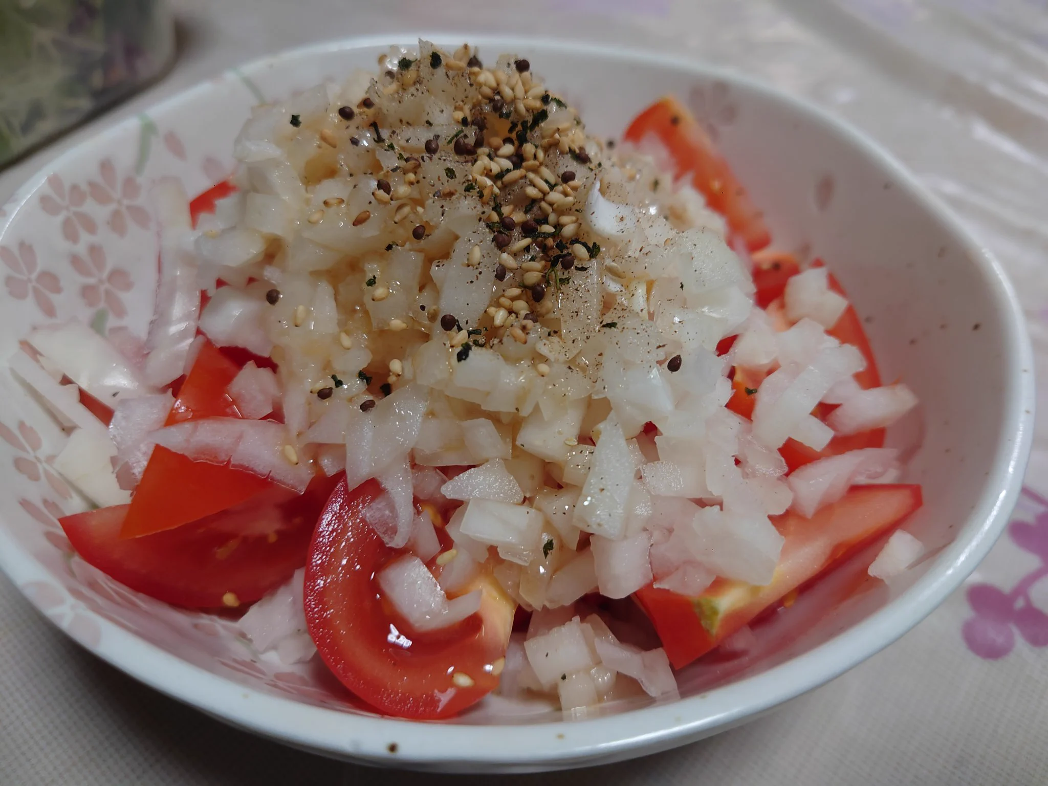 大葉無かったので玉ねぎで代用  