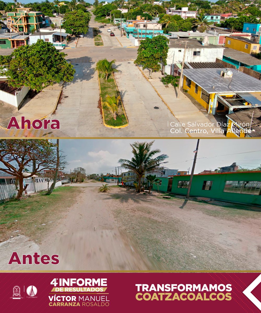 VCarranzaR's tweet photo. Llevamos la obra pública donde más se necesita, logrando llegar a colonias históricamente olvidadas. 

Te invito a que conozcas todos los detalles del #CuartoInformeDeResultados, TRANSFORMAMOS COATZACOALCOS. 

DA CLICK AQUÍ ➡ https://t.co/ri6LTXuxji