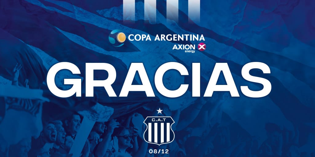 Club Atlético Talleres on X: ¡Muchas gracias @Copa_Argentina ! Esperamos  estar pronto😉 / X