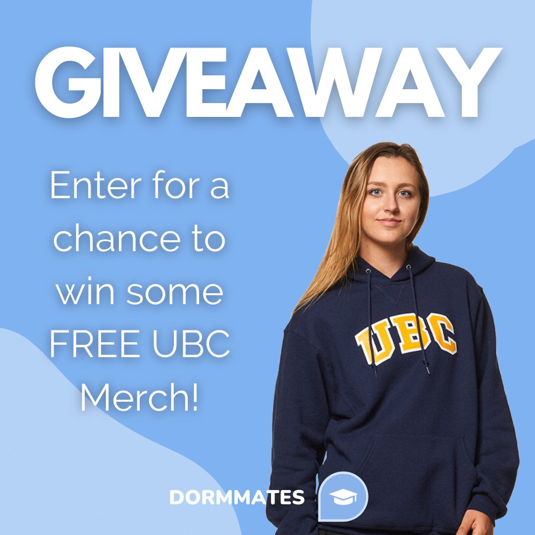 dormmates_app's tweet photo. INSTAGRAM (@dormmates.app) GIVEAWAY ALERT!!

Welcome back to day 2 of DormMates’ Giveaway Week! In case you’re new here, this week we’ll be announcing a variety of opportunities in which YOU could win some goodies by helping US out.

DAY 2: Get the chance to win some UBC Merch! https://t.co/cJbfdNoy4K