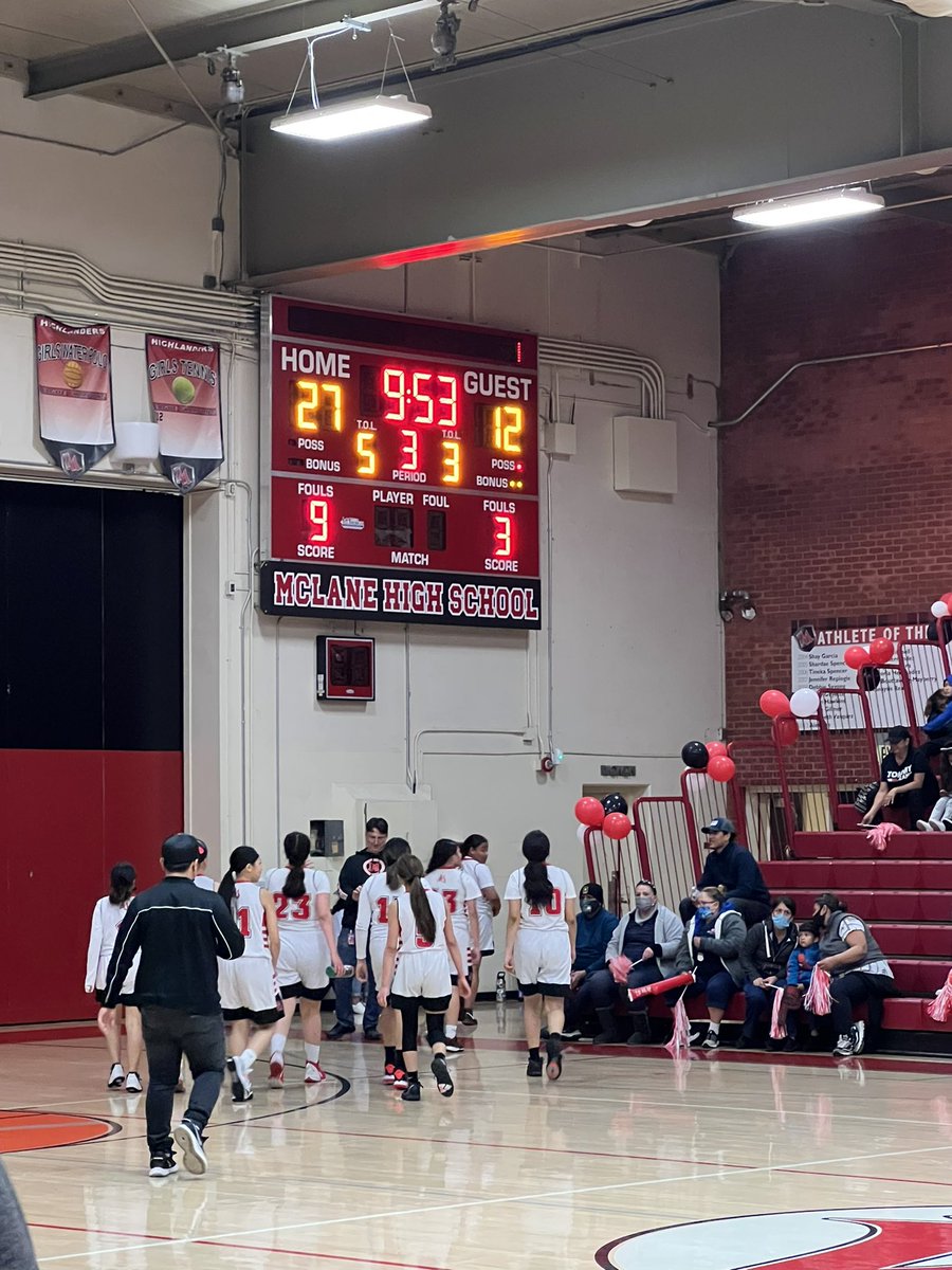 <a href="/Mclaneladysbb/">Mclaneladysbasketball</a> taking care of business up at the half 27-21!! <a href="/mclanehigh/">McLane Highlanders</a>