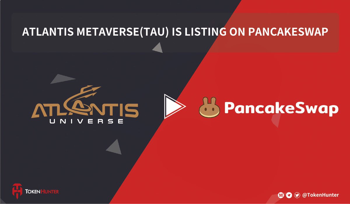 _TokenHunter's tweet photo. 🤩🔥@atlantis_TW $TAU is listing on @PancakeSwap Now!!
💰Trading: https://t.co/omHOeERdkt
👉🏻Read More: https://t.co/FlMA8Laivz
#AtlantisMetaverse #PlayToEarn https://t.co/w0bVZXQDSp