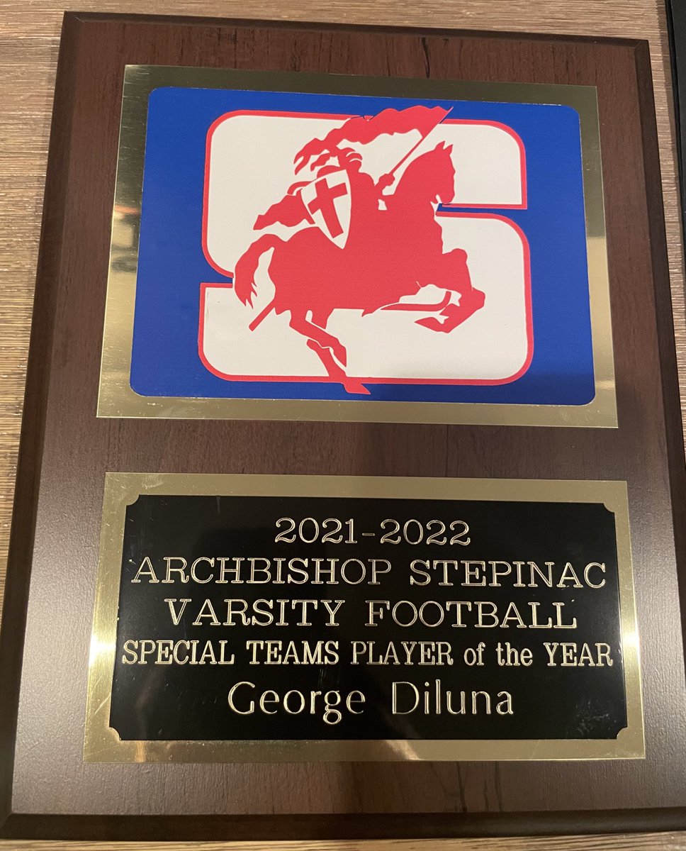 Honored to be named Special Teams Player of the Year.  It would of never been possible without my amazing field goal unit and coaches.  <a href="/StepinacSports/">Stepinac Athletics</a> @CoachCahillShow
