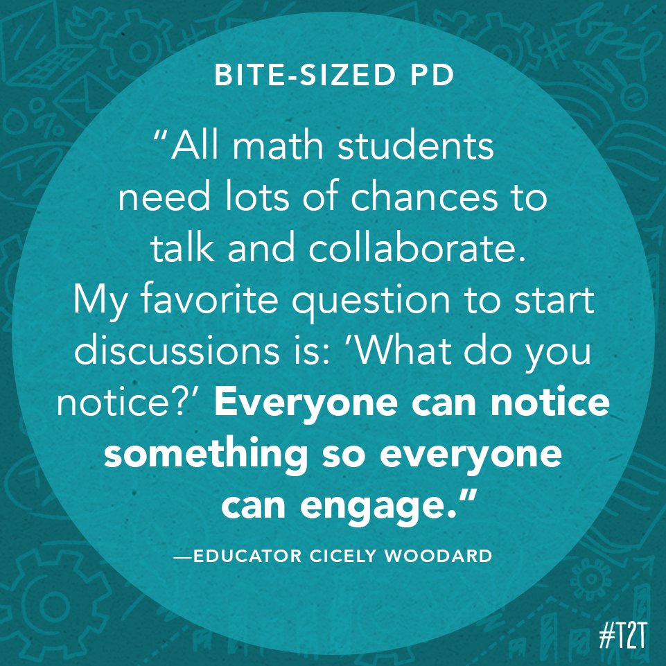Here's how T <a href="/cicely_woodard/">Cicely Woodard, Ed.D.</a> proves EVERY student is a mathematician: 

#TeacherPD #TeacherTips #TeacherHack