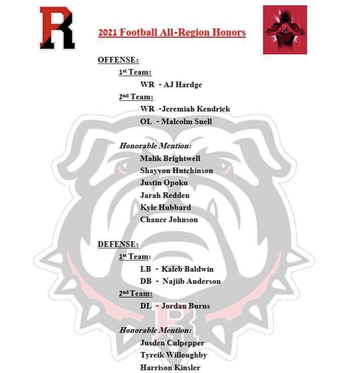 Kaleb Baldwin (@kalebbaldwin9) on Twitter photo Honored to be named 1st team all region LB <a href="/RCHSBulldogs/">Rockdale Bulldogs</a> <a href="/RCHSFBALL/">RCHS Football</a> <a href="/Coach_Hannah/">Coach Lee Hannah</a> <a href="/RecruitGeorgia/">Recruit Georgia</a> <a href="/alliwant38/">Jamie Baldwin</a> @APBaldwinEMS @jamichaelbaldw7 Honored to be named 1st team all region LB <a href="/RCHSBulldogs/">Rockdale Bulldogs</a> <a href="/RCHSFBALL/">RCHS Football</a> <a href="/Coach_Hannah/">Coach Lee Hannah</a> <a href="/RecruitGeorgia/">Recruit Georgia</a> <a href="/alliwant38/">Jamie Baldwin</a> @APBaldwinEMS @jamichaelbaldw7