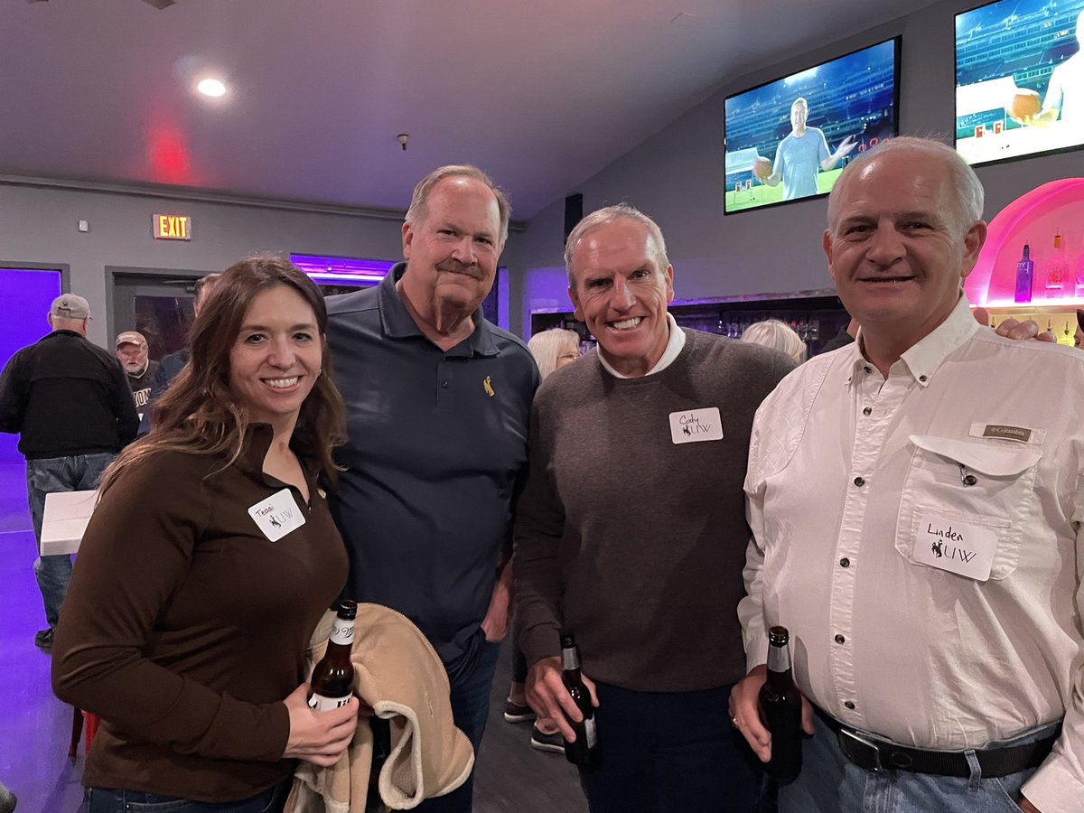 Our 125+ UWAlumni and friends warmed up prior to the h game too. Thank you for here for the Cowboys. #uwalumni #OneWyoming