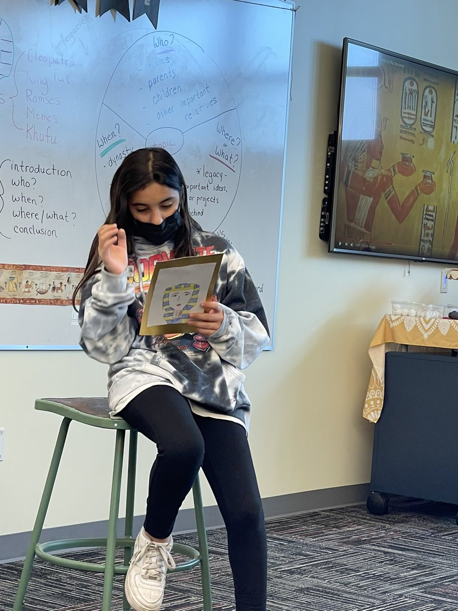 SPowersR180LTZ's tweet photo. 🐪Fun Pharaoh Informational Writing✍️ #usdlearns #dmseagles ❤️students helping students https://t.co/WHV4Um56LV