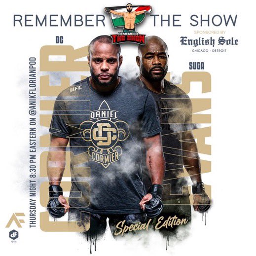 We’re back with a huge show tomorrow!!!!! <a href="/dc_mma/">Daniel Cormier</a> vs <a href="/SugaRashadEvans/">Rashad Evans</a> you don’t want to miss it!!!!!