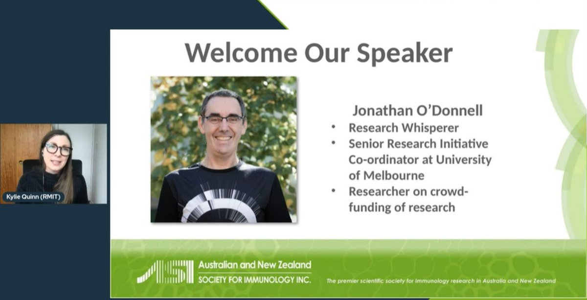 ChorizoSzeto's tweet photo. Kylie @DrQuinn4realz @RMIT welcoming our Equity, Diversity and Inclusion #ASIEDI speaker, Jonathan O'Donnell @jod999 @researchwhisper, for #ASI2021online @ASImmunology Some much needed discussion about COVID-19 lockdowns and its effect on our research ๐ค๐ซ https://t.co/t6O0xkYCFu