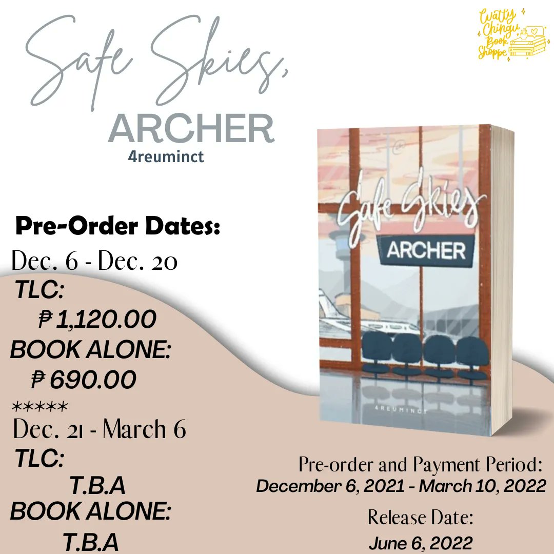 WattyChinguBS's tweet photo. [PRE-ORDER]
SAFE SKIES, ARCHER
by @4reuminct 

Check @wcbkshpp_proofs for proofs and our fb (Watty Chingu BookShoppe) for more https://t.co/3BujszPlOe