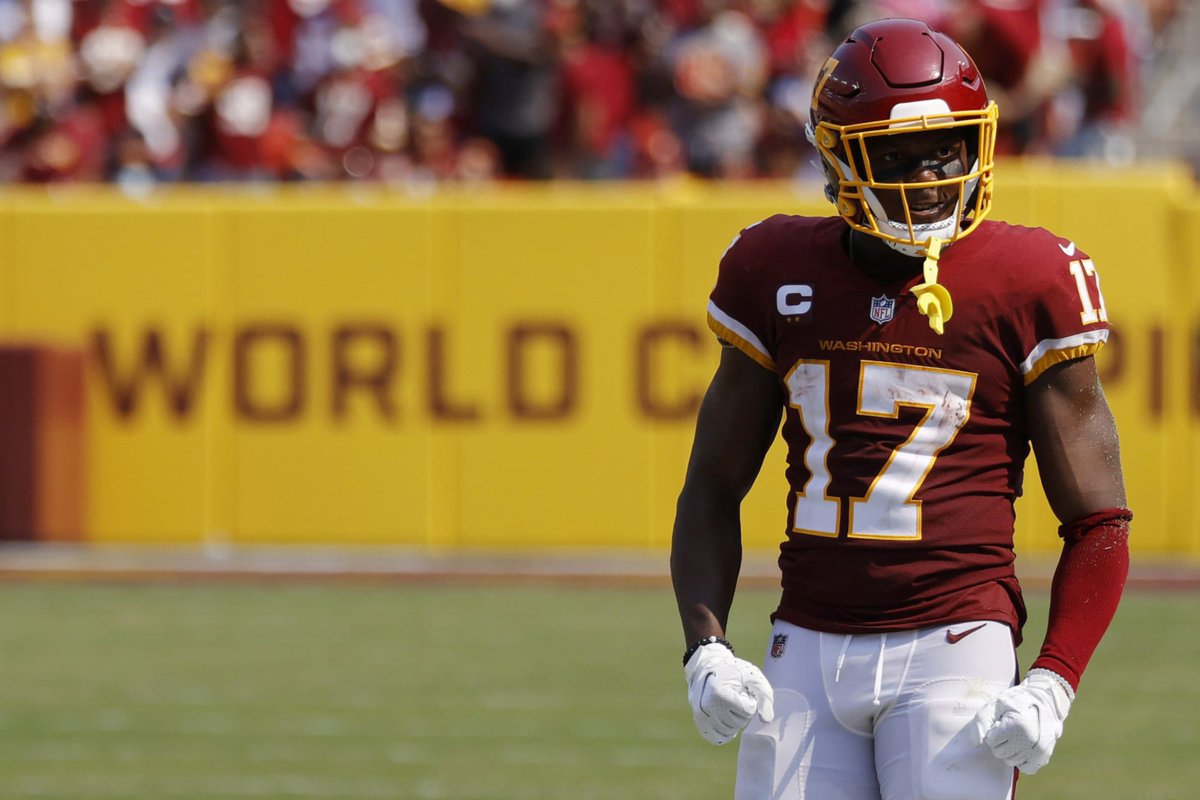 CFManager_'s tweet photo. Superstar WR Terry Mclaurin will be sidelined 3 weeks with and Abdominal Tear. Starting LG Erec Flowers is also out with a Dislocated Elbow. Tough blow to the offense but next man up. https://t.co/63kWcd0tqs