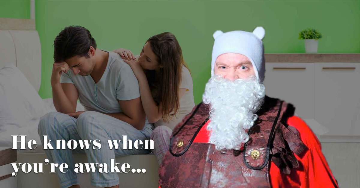 knightsofarcade's tweet photo. He knows when you're awake... 🎅 - https://t.co/CiPGHjIJ88 https://t.co/iZSs86yxhk