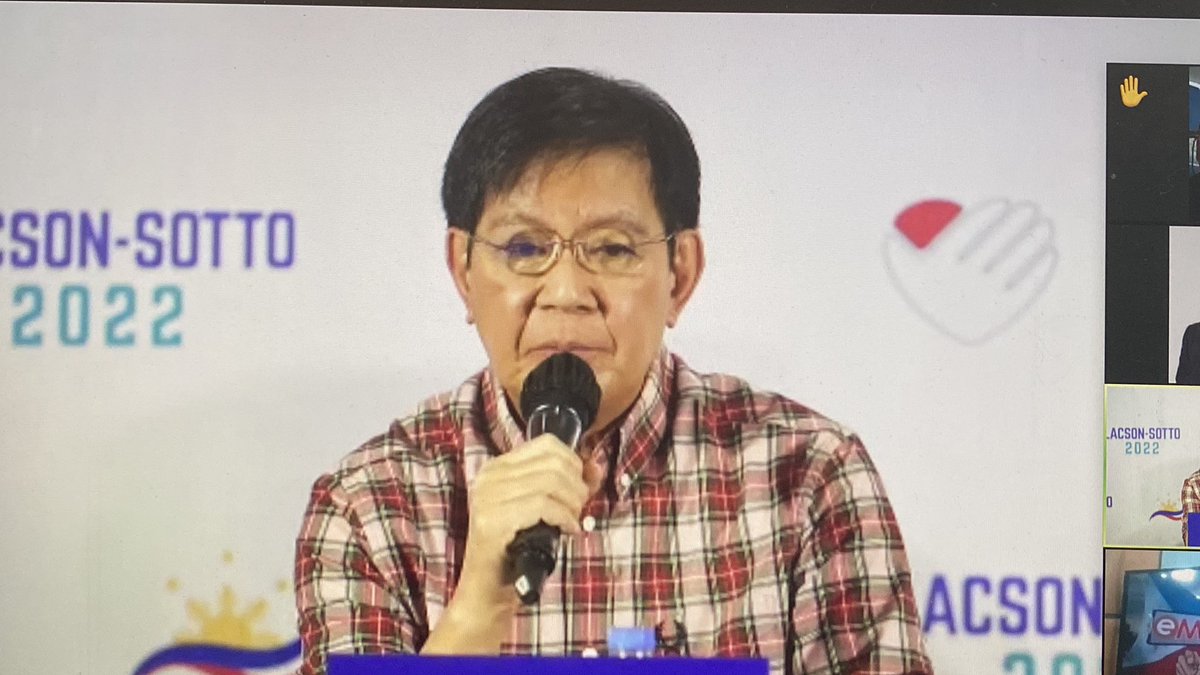 Lacson-Sotto tandem lauds the Supreme Court for its decision upholding the constitutionality of most parts of the Anti Terrorism Law. 

Lacson: "Peace wins over terror" | <a href="/gergcahiles/">Gerg Cahiles</a>